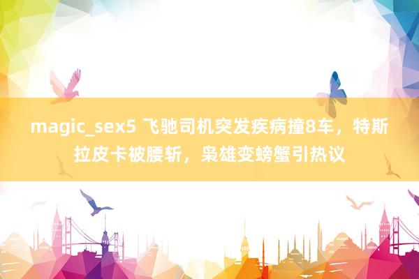 magic_sex5 飞驰司机突发疾病撞8车，特斯拉皮卡被腰斩，枭雄变螃蟹引热议